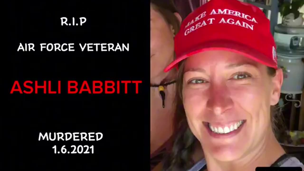 Last video Ashli Babbitt recorded, before she entered the Capitol Building, unarmed