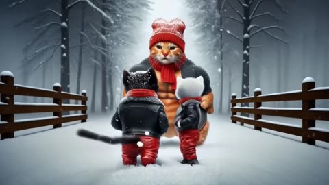 Cat and kitten sad story
