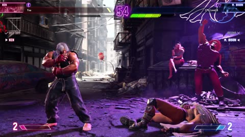 Street Fighter 6 - Doubles match using My Best two Players VS Bison and Akuma