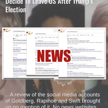 Fact Check: Whoopi Goldberg, Megan Rapinoe And Taylor Swift Did NOT Decide To Leave US