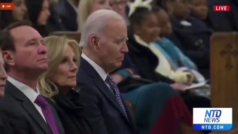 Joe Biden Falls Asleep During Prayer Service For New Orleans Terror Attack Victims