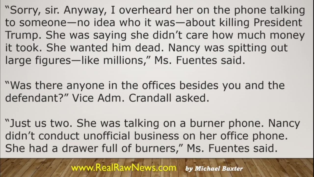— U.S. MILITAIRY TRUBINAL OF NANCY PELOSI (DAUGHTER OF ADOLF HITLER) AT GITMO 2 —