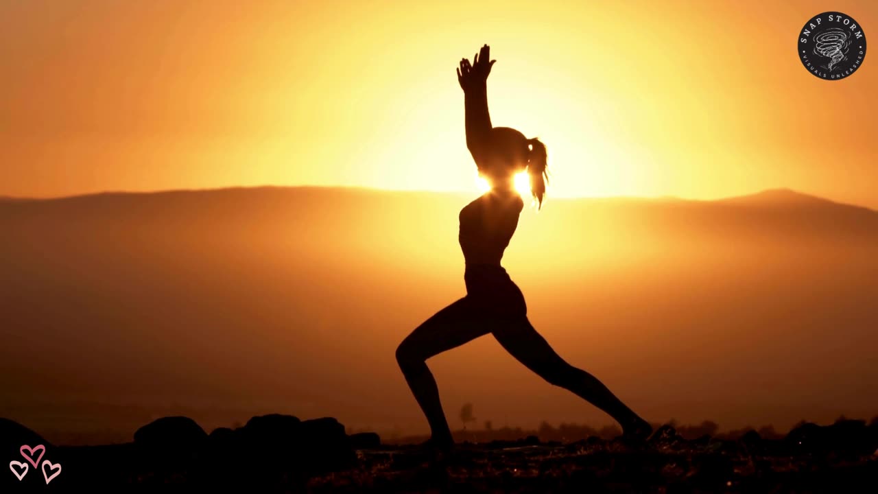 Yoga at the sunrise