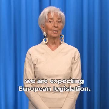 European Central Bank president Christine Lagarde announces the development of the EU's new CBDC—the digital euro—"a digital form of cash".