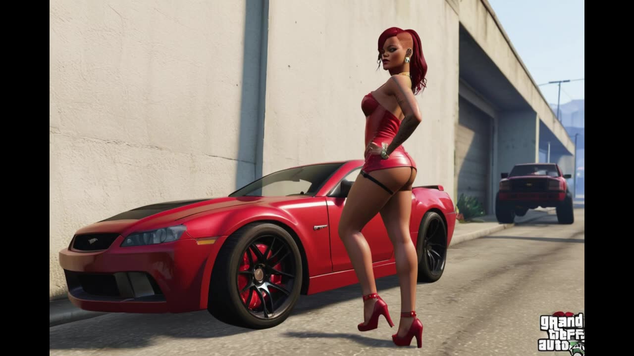 Ai LOOKBOOK _ Rihanna as Gta 5 character Ai Generated #ai generated model girl