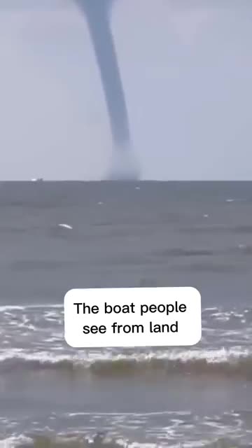 The boat outrunning the storm from cram