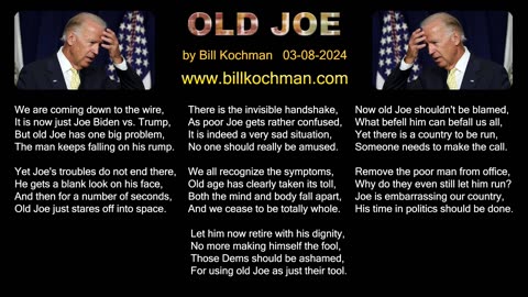 OLD JOE -- an original song by Bill Kochman.