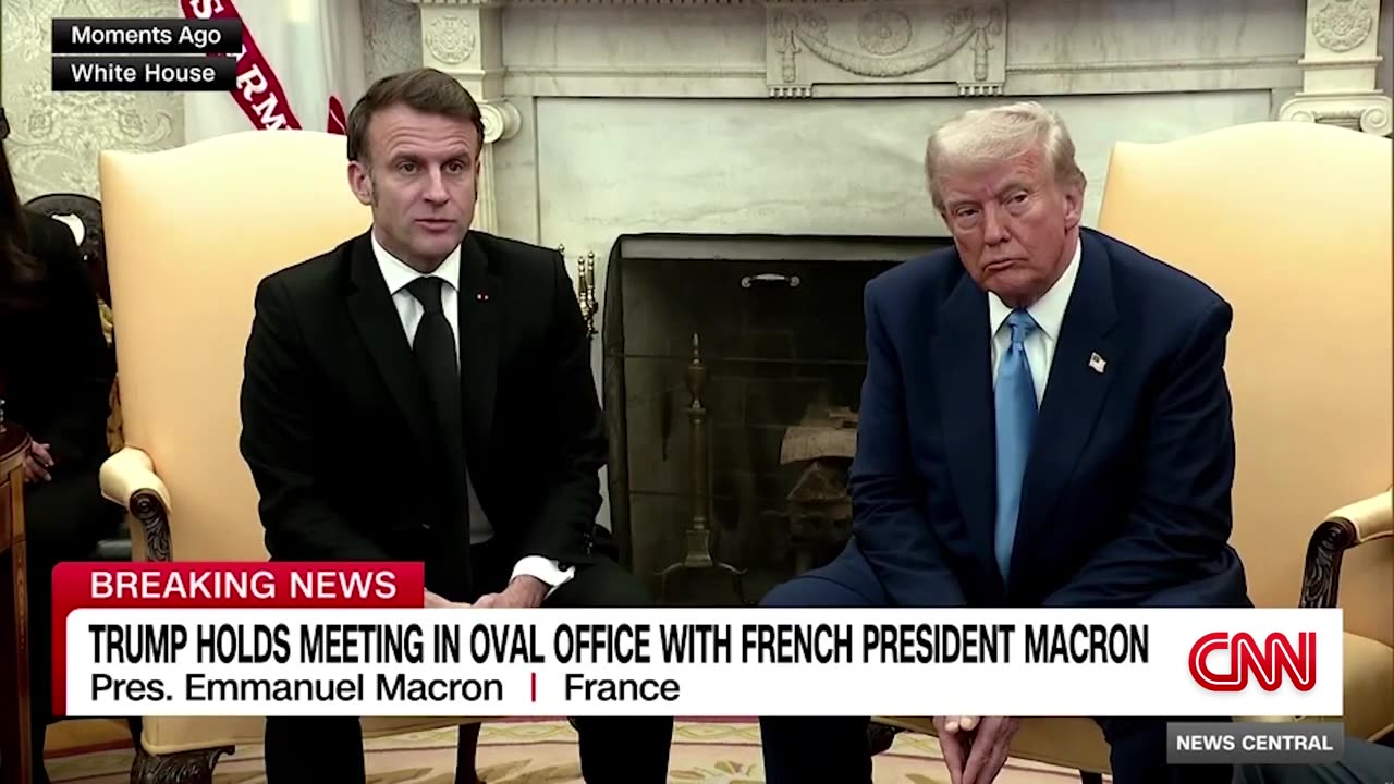 Macron interrupt Trump