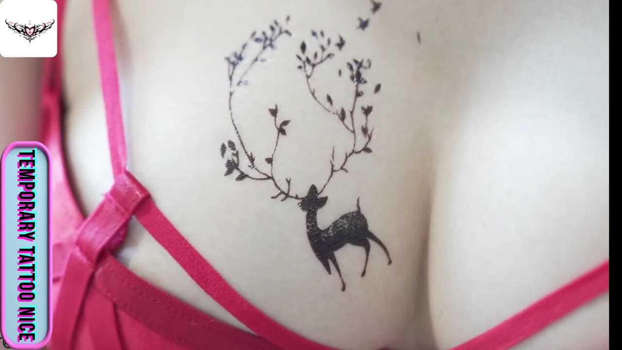 [Temporary Tattoo Nice] #0020 Sika deer tattoo sticker! Tattoo Temporary sticker