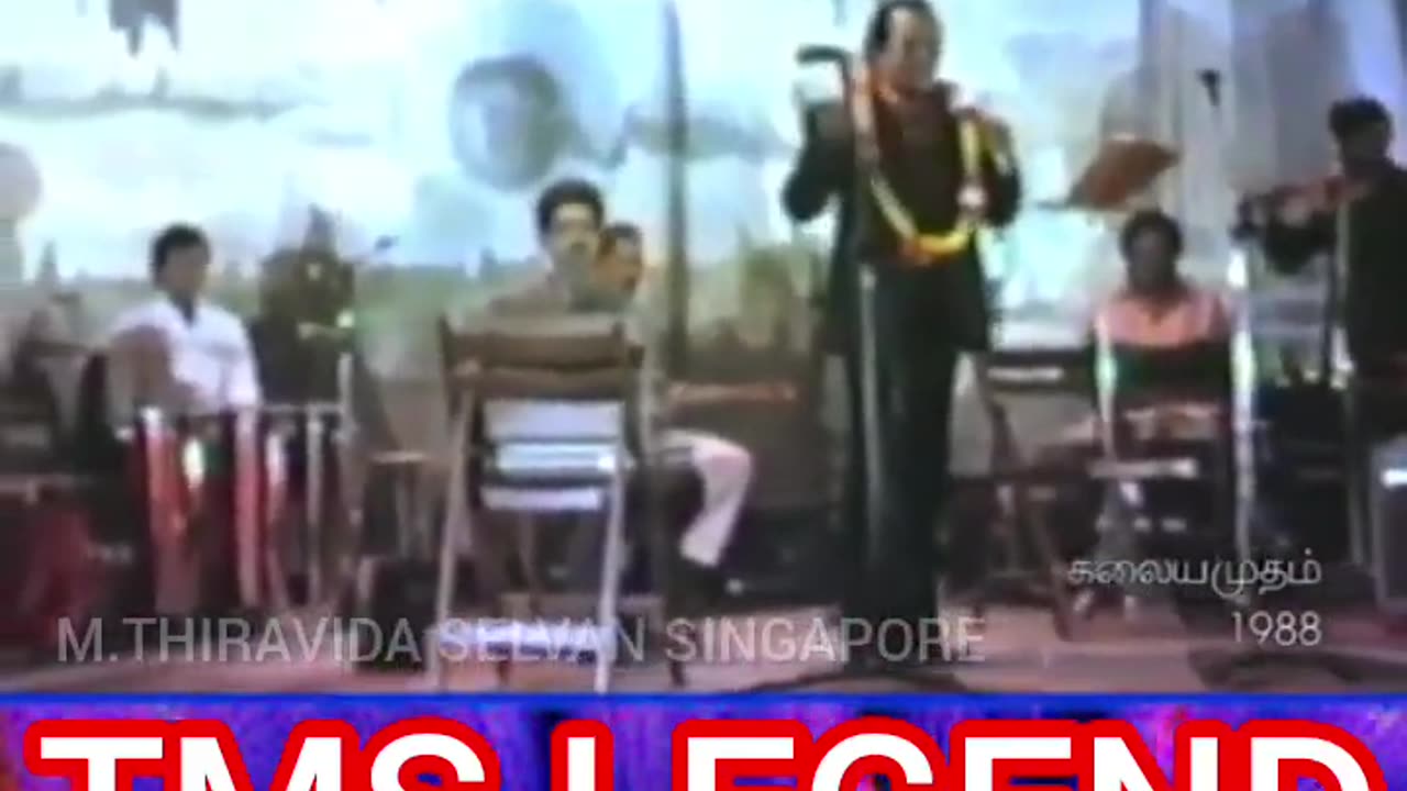 PARIS 1988 நகரில் டி எம் எஸ் ஐயாவின் கச்சேரி M.THIRAVIDA SELVAN SINGAPORE TMS FANS