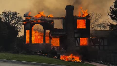 American patriots saving the flag when they could try and save the house