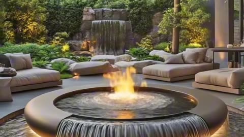 I need one of these waterfall fire tables on my patio immediately!😱😱