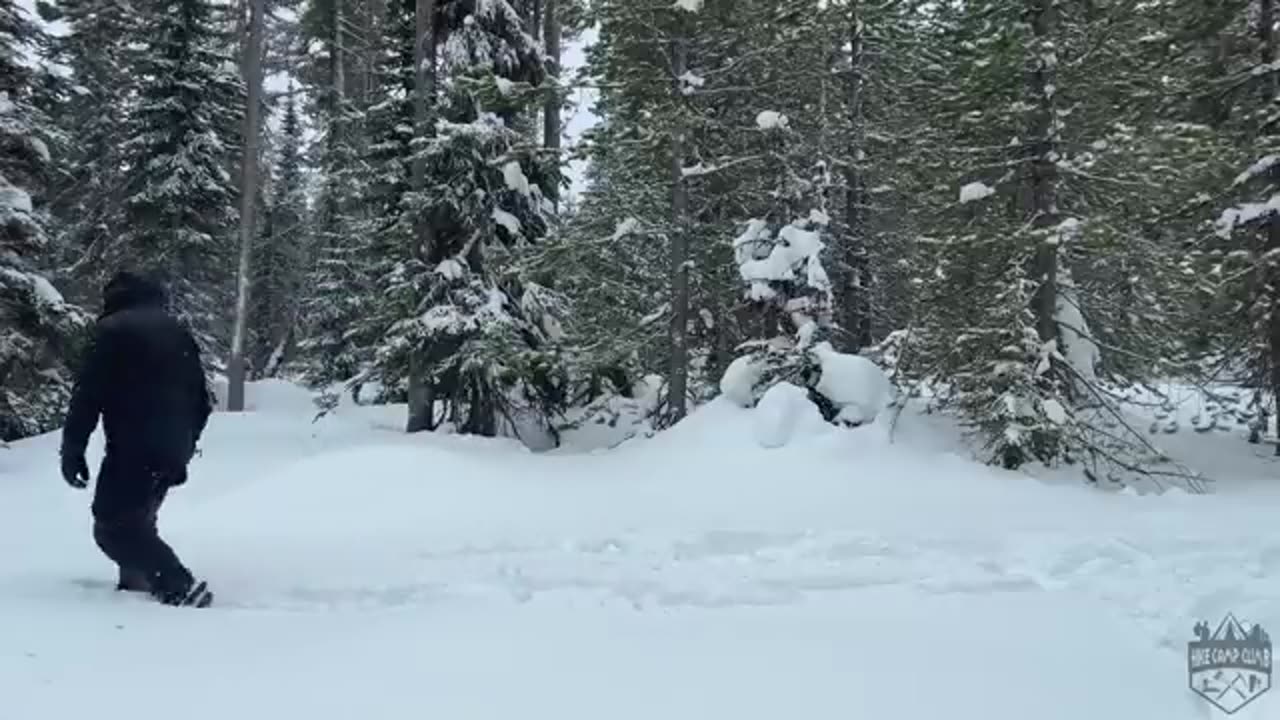 Hot Tent Camping In Heavy Snowfall#HotTentCamping #HeavySnowfall #WinterCamping #CampingLife