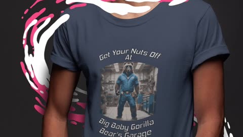 Get Your Nuts Off Graphic Tee - Big Baby Gorilla Bear