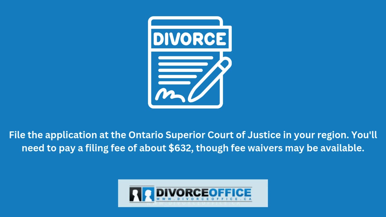 Steps to Filing a Simple Divorce on Your Own in Ontario