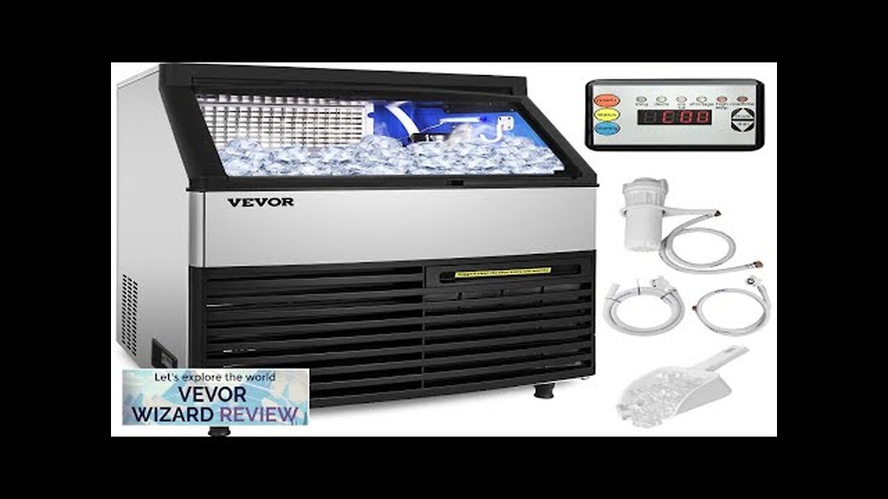 VEVOR 110V Commercial Ice Maker 440LBS/24H with 99LBS Storage Capacity Commercial Ice Review