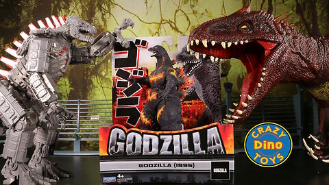 New Godzilla X Kong Toys Unboxed Godzilla 1995 Playmate Toys + Huge Box Godzilla Toys, King Kong Toy