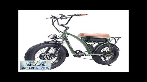 USA DIRECT GOGOBEST GF750 17.5AH 2000W Electric Bicycle 20*4.0 Inch Fat Tire Review