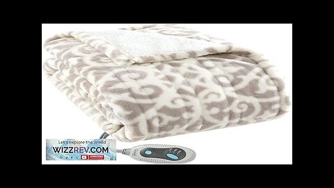 Beautyrest Ultra Soft Sherpa Berber Fleece Electric Poncho Wrap Blanket Heated Throw Review