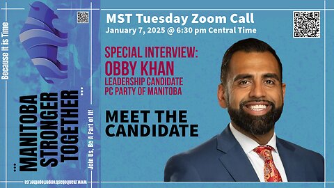 Exclusive Interview with Obby Khan: Candidate for Leadership of the Manitoba PC Party