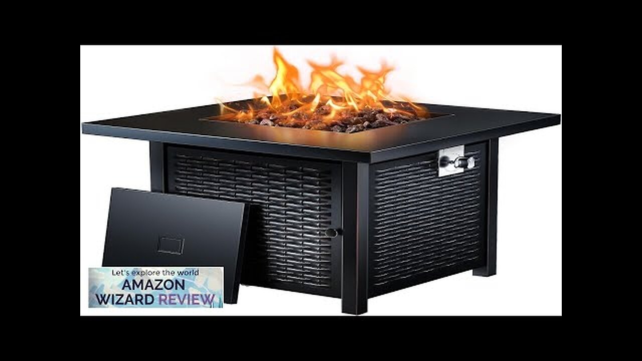 Propane Fire Pits 28 Inch Outdoor Gas Fire Pit 50000 BTU Steel Review