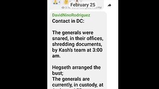 MILITARY GENERALS ARRESTED "SHREDDING DOCUMENTS" & JAILED at ANDREWS AIR FORCE BASE [PETE HEGSETH]