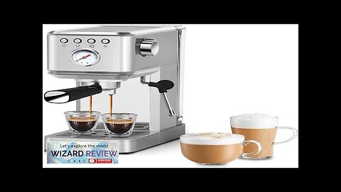 CHULUX Professional Espresso Machine 20 bar cappuccino latte home Review