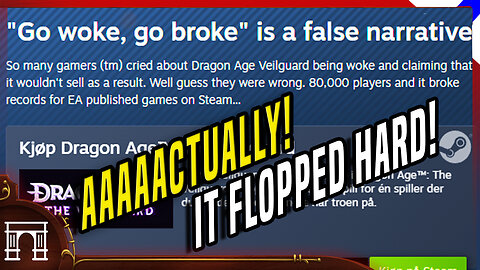 EA Declares Dragon Age Veilguard A Failure! Sold Only Half Of Biowares LOW Expectations!