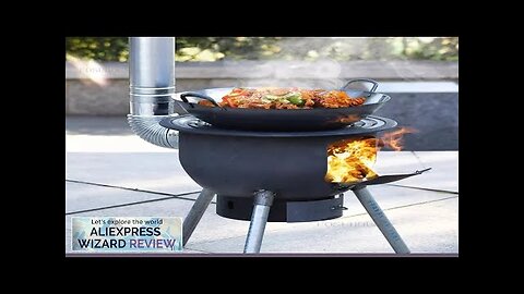 Camping Fire Pits Outdoor Grill Stand Camping Furnace Heating Wood Fire Stove Review