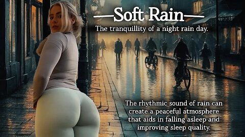 Soft Rain—-The tranquility of a night rain day. #Rainynight#Nighttimerain #Rainatnight #Nightrain