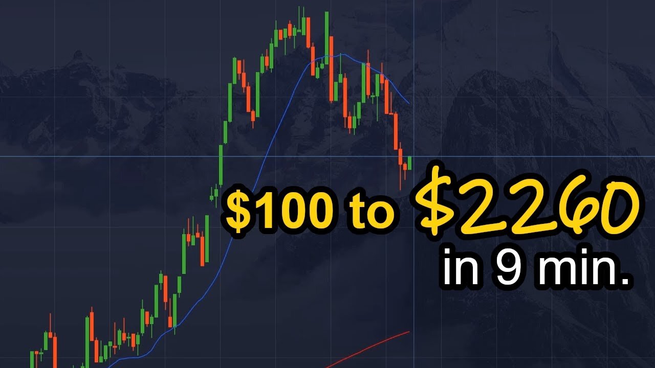 $100 to $2260 in 9 min. (10s chart 5s expiration test)