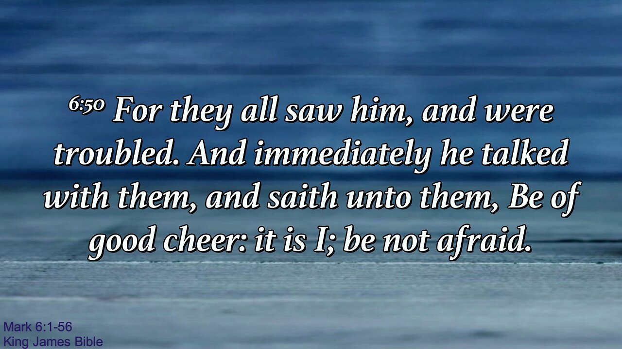 Sunday Morning Feb 16th - It Is I; Be Not Afraid