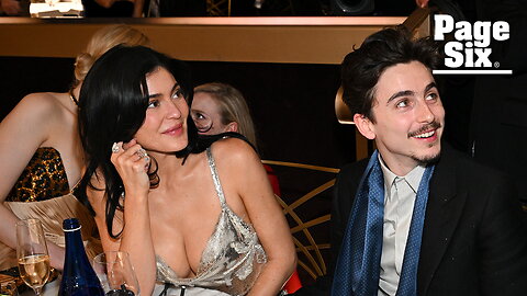 Kylie Jenner supports boyfriend Timothée Chalamet at the 2025 Golden Globes