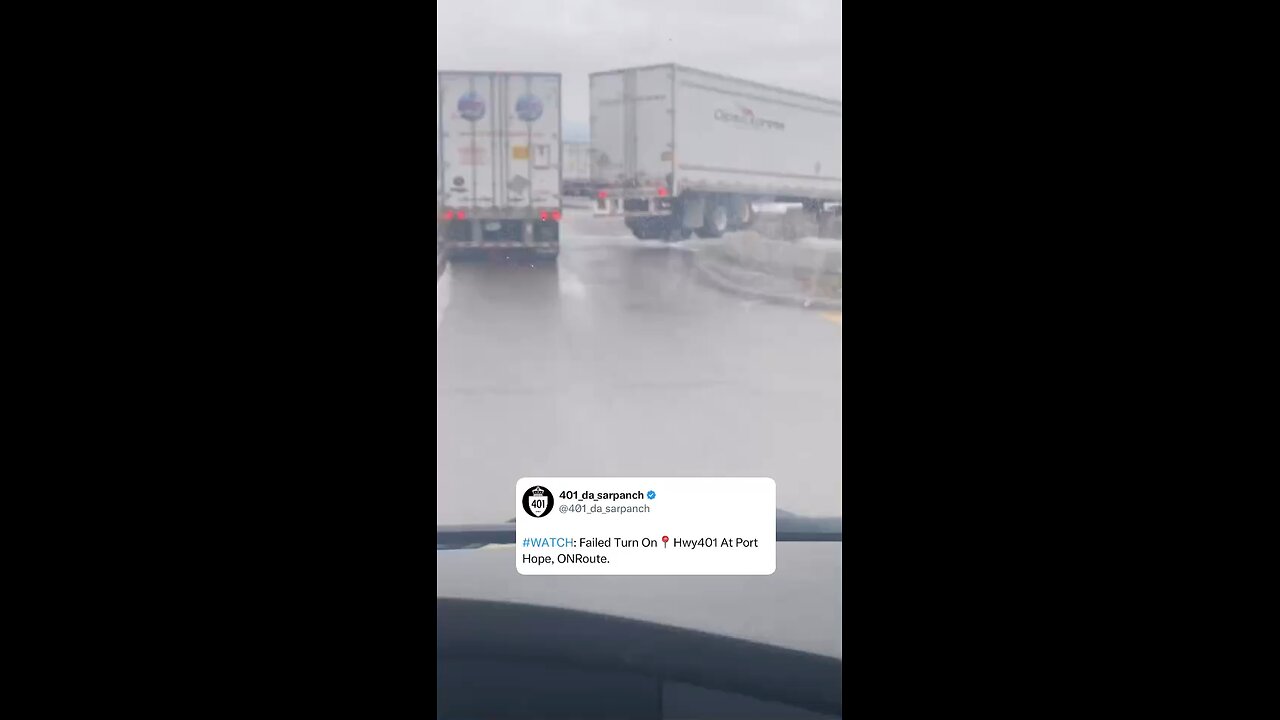 Failed Turn By Trucker