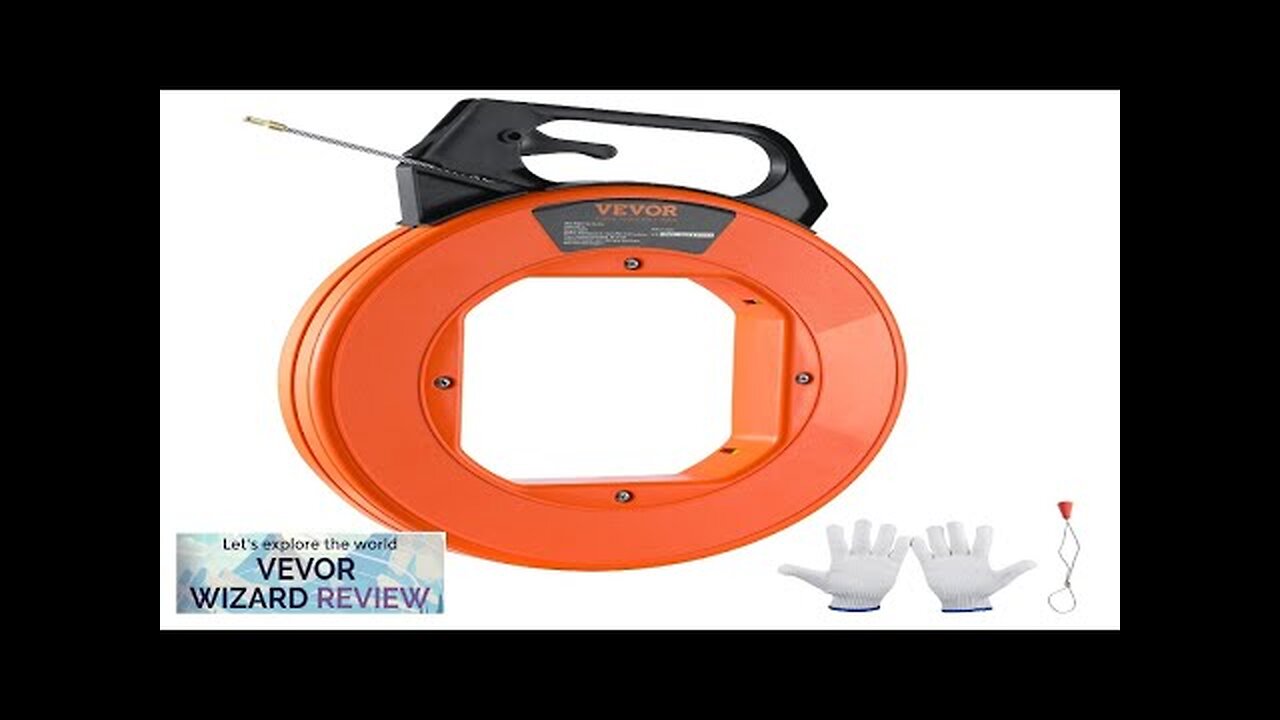 VEVOR Fish Tape 100 ft 3/16-inch Fiberglass Wire Puller with Optimized Housing Review