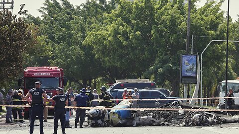 Small plane crashes on an avenue in Sao Paulo, killing 2 passengers