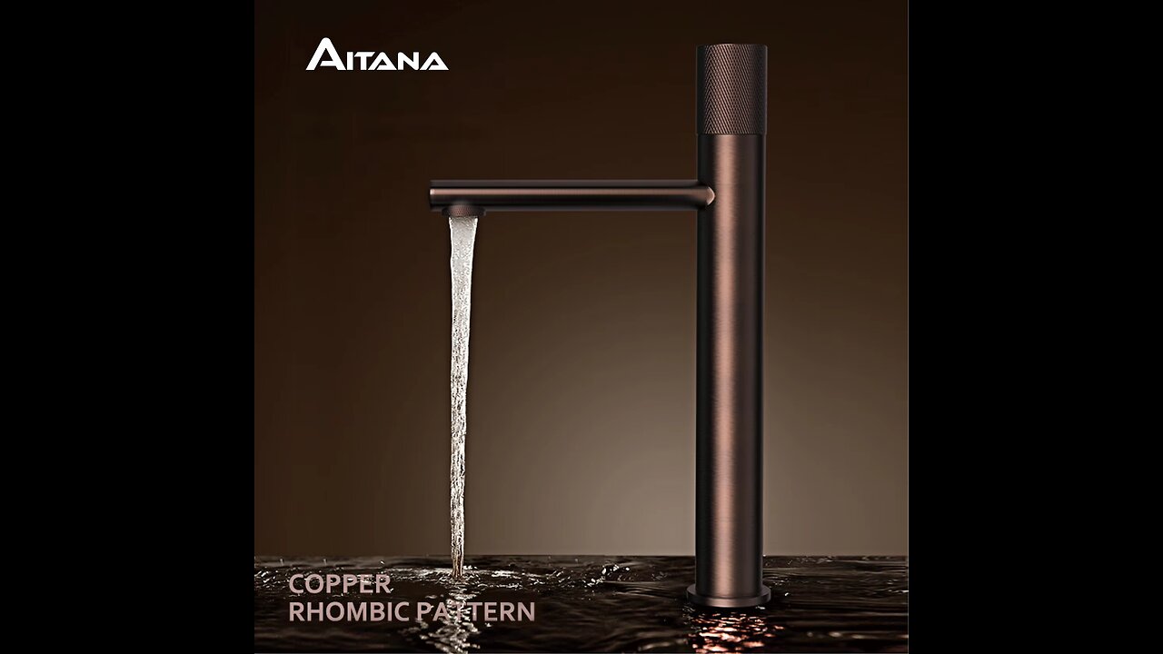 Brass black bathroom basin faucet diamond single handle design