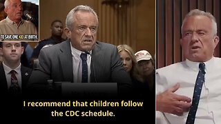 Robert F. Kennedy Jr. | "I Recommend Children Follow the CDC (Vaccine) Schedule. And I Will Support the CDC Schedule..If I'm Fortunate Enough to Be Confirmed...Operation Warp Speed Was An Extraordinary Accomplishment."