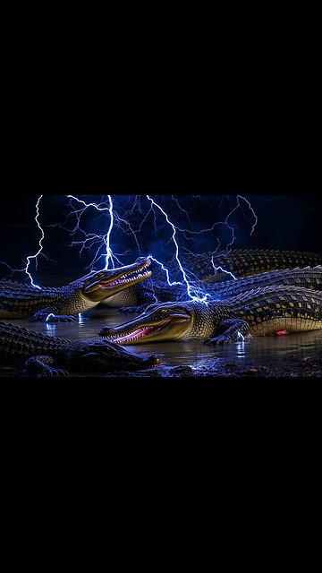 Drying crocodiles with electricity