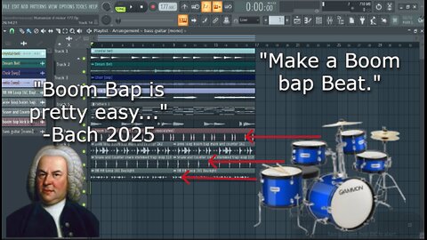 Boom Bap Beats are easy-FL Studio-How to make beats from w/ STOCK Plugins + Mixing Tips