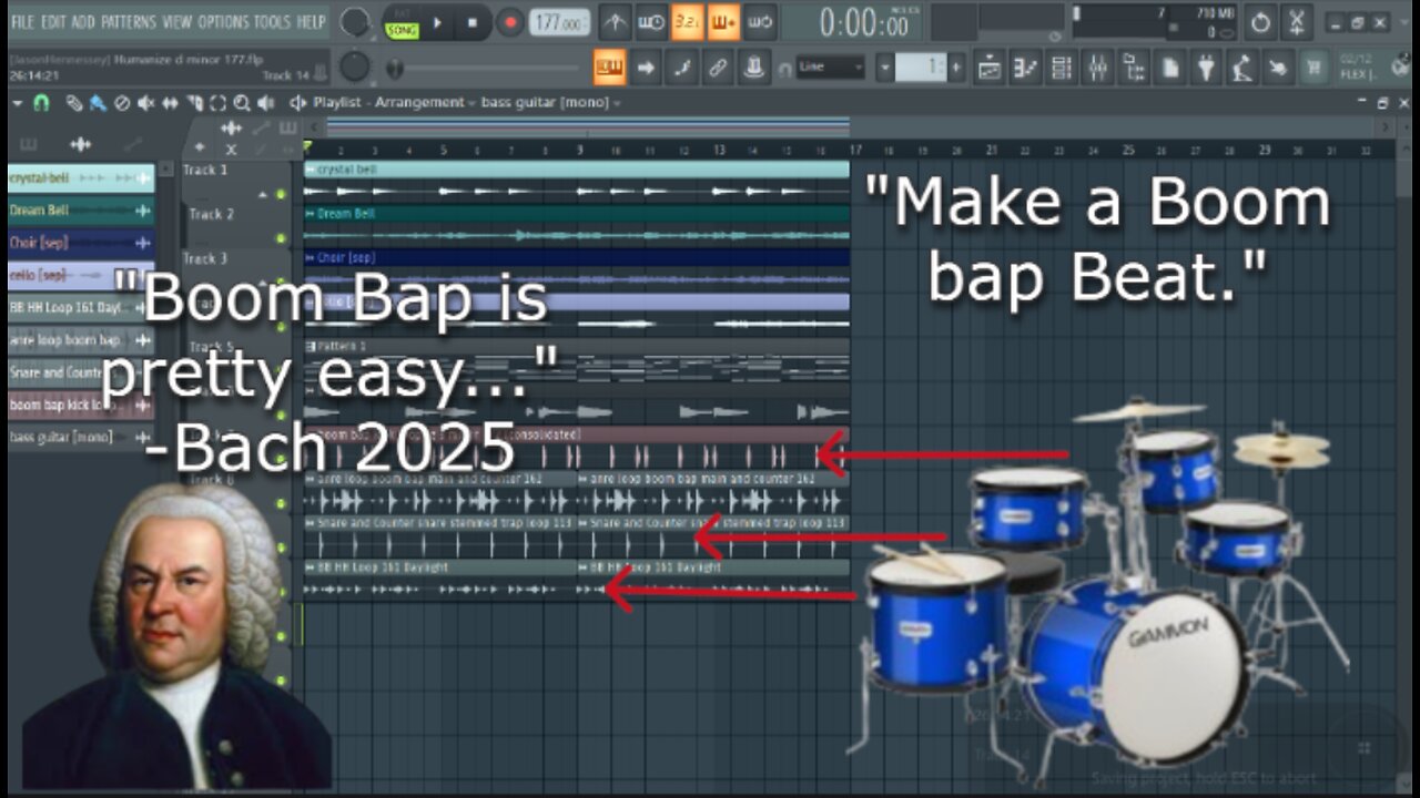 Boom Bap Beats are easy-FL Studio-How to make beats from w/ STOCK Plugins + Mixing Tips