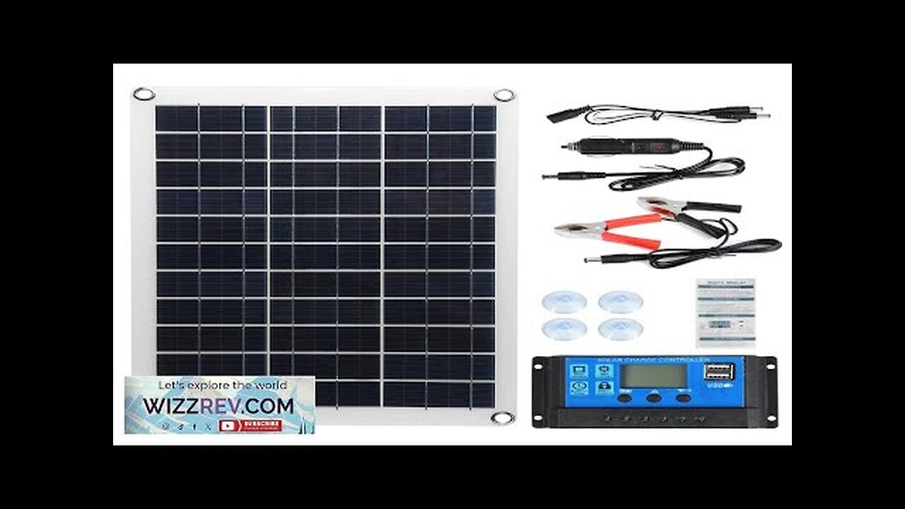 Max 100W Protable Solar Panel Kit Dual DC USB Charger Kit Single Review