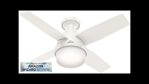 Hunter Fan Dempsey Low Profile Indoor Ceiling Fan with LED Light Review