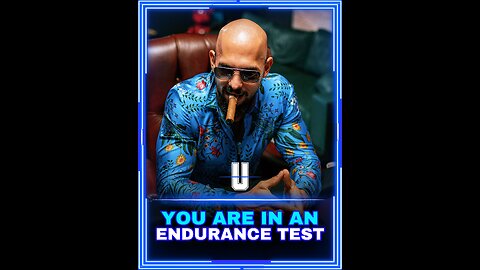 YOU ARE IN AN ENDURANCE TEST