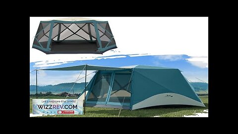 6 Person Instant Tents for Camping Pop Up Screen Tent with Porch Review