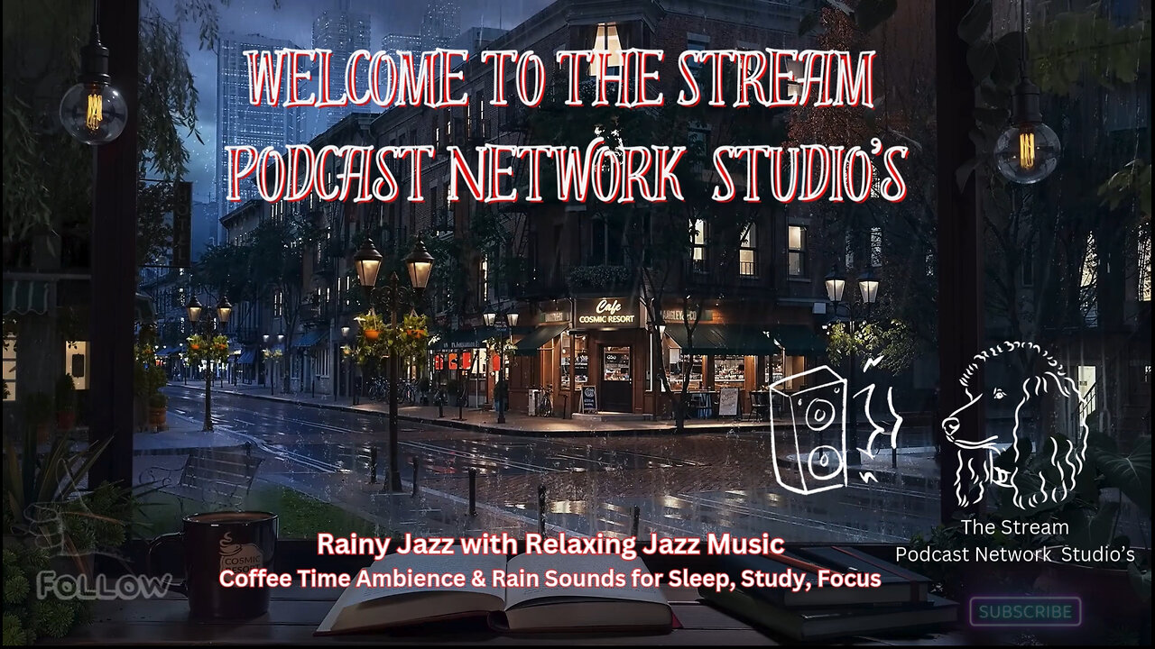 Relaxing Jazz Music, Coffee Time Ambience & Rain Sounds