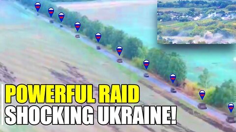 SURPRISE! Large Russian armor column storms and liberates Snagost at high speed