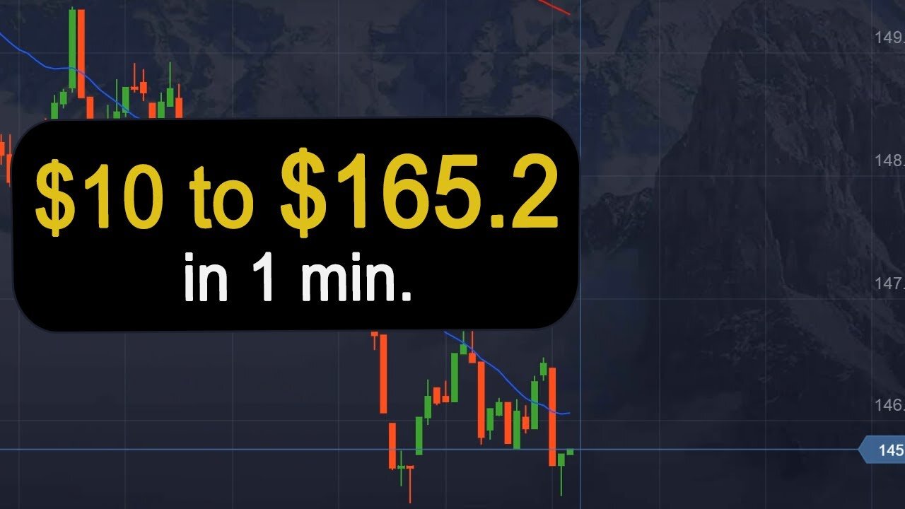 $10 to $165.2 in 1 Min