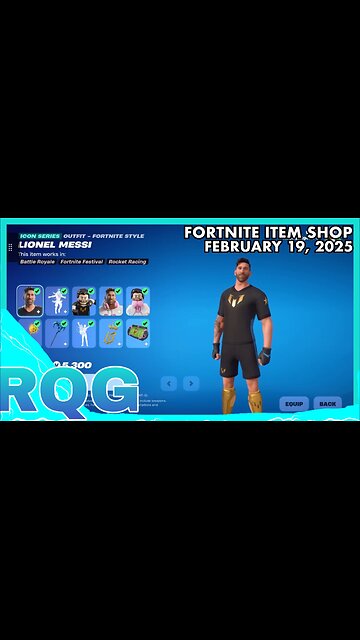 MESSI IS BACK! FORTNITE ITEM SHOP (February 19, 2025)