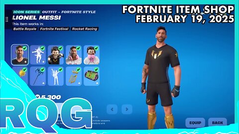 MESSI IS BACK! FORTNITE ITEM SHOP (February 19, 2025)